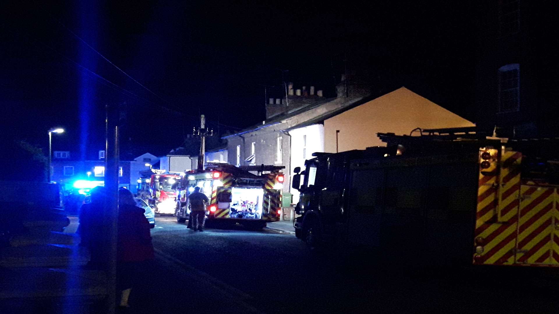 Firefighters in Marsham Street, Maidstone