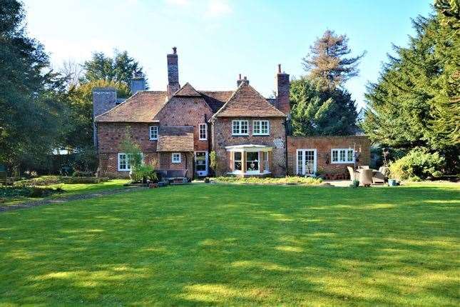 The property's spacious back garden. Picture: Zoopla / Andrew & Co