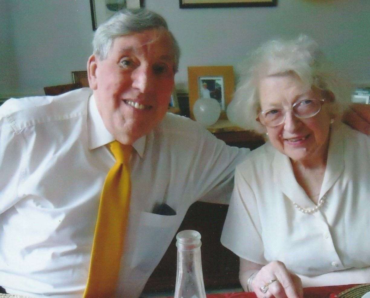 Iain and Doris Taylor, celebrating their golden wedding anniversary in 2020. Picture: Liz Sharp