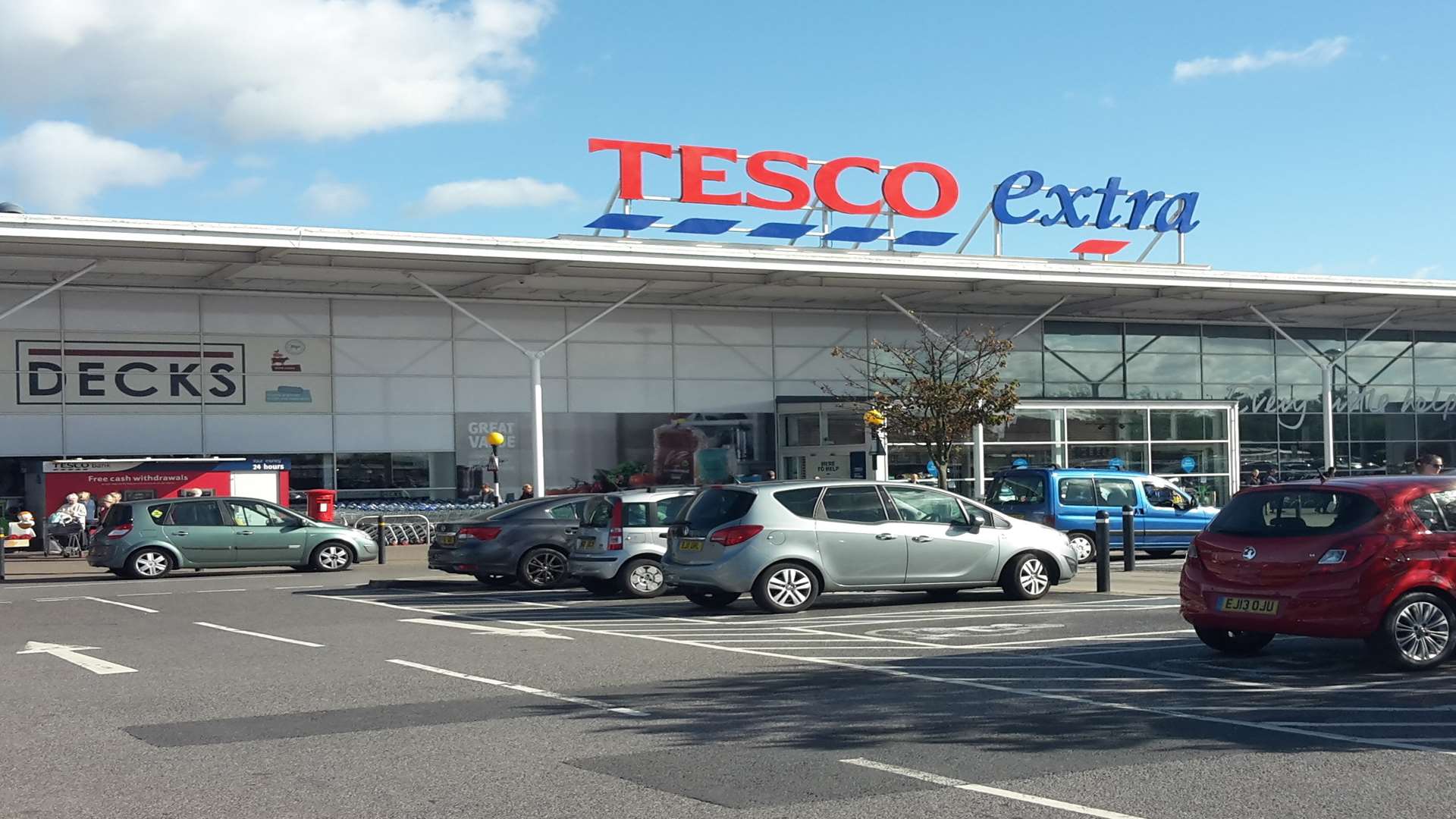 The incident happened at Tesco in Broadstairs