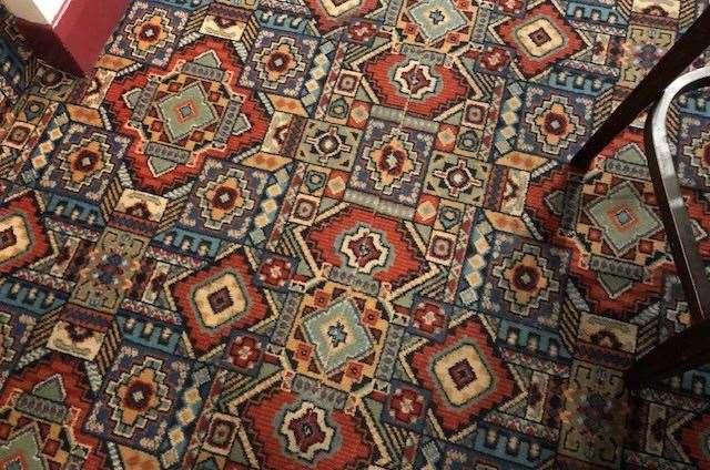 You've got to appreciate a pub with a traditional carpet