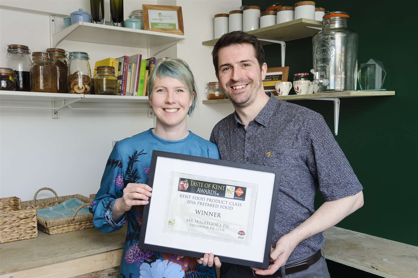 The two star ingredients: Peter Halpin and Cherry Truluck Halpin, who have opened The Paramour Pie Club pop up, part of the Jolly Gardener building in Golf Road, Deal