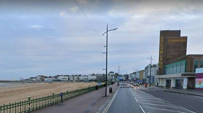 The assault happened in Marine Terrace in Margate. Picture: Google Street View