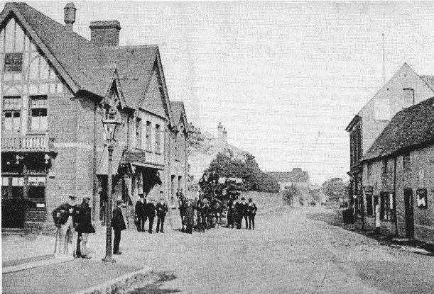 Early 1900s: The Bull Inn, left, and The Old Bull, right. Picture: Malling Society and Snodland Historical Society