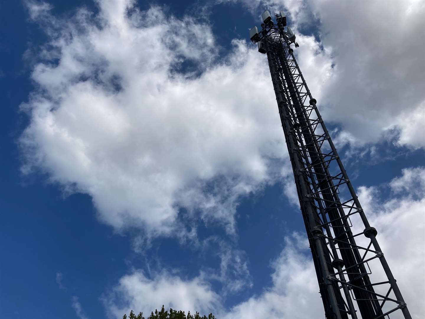 The 80ft EE phone mast in central car park, Faversham