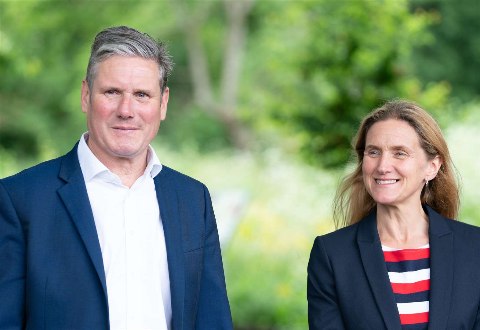 Labour Leader Keir Starmer and Labour candidate Kim Leadbeater (Danny Lawson/PA)