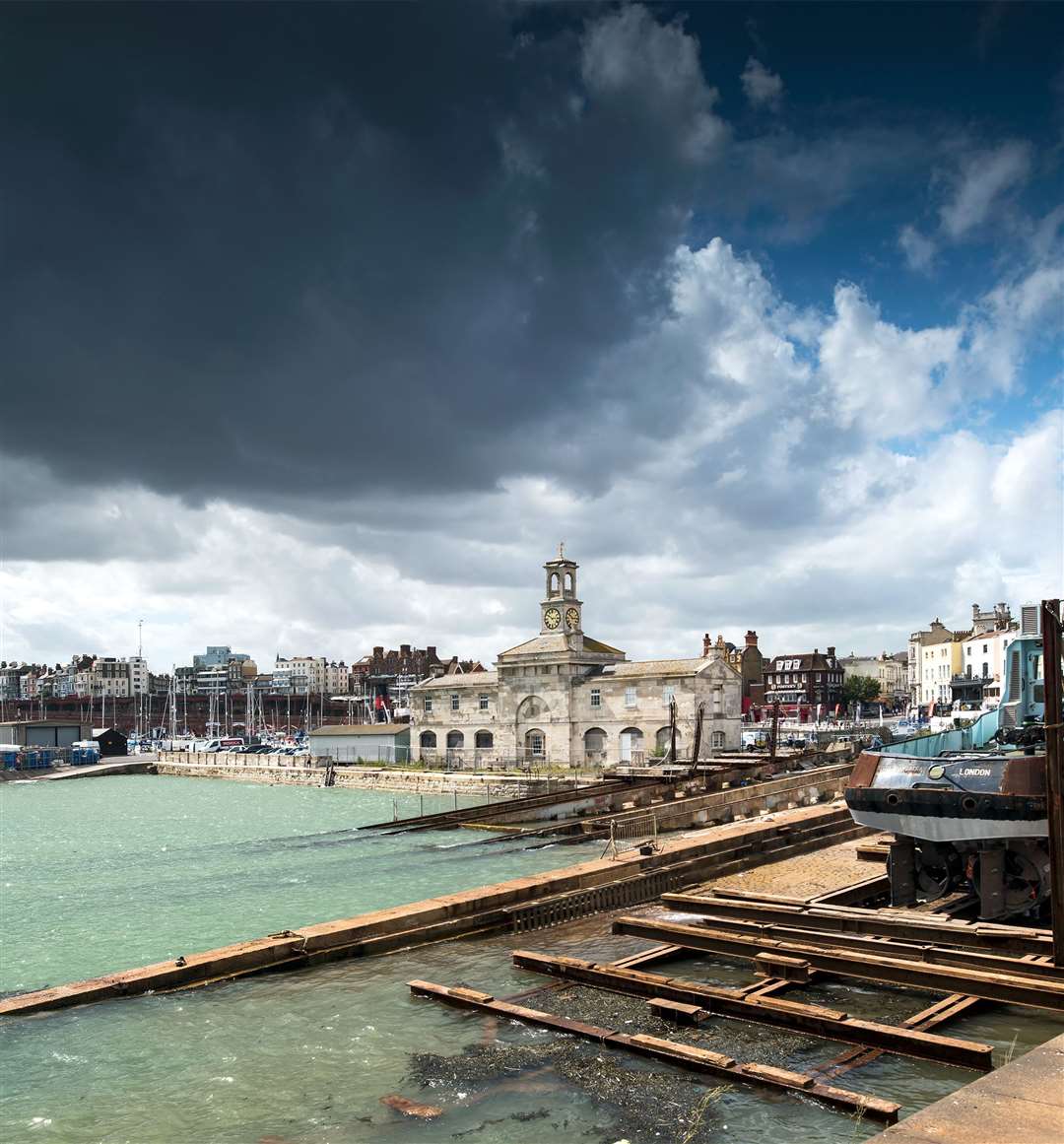 The boat will be winched onto the slipway before work is carried out