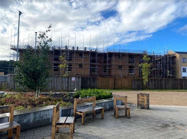 Building work on the Castle Hill estate