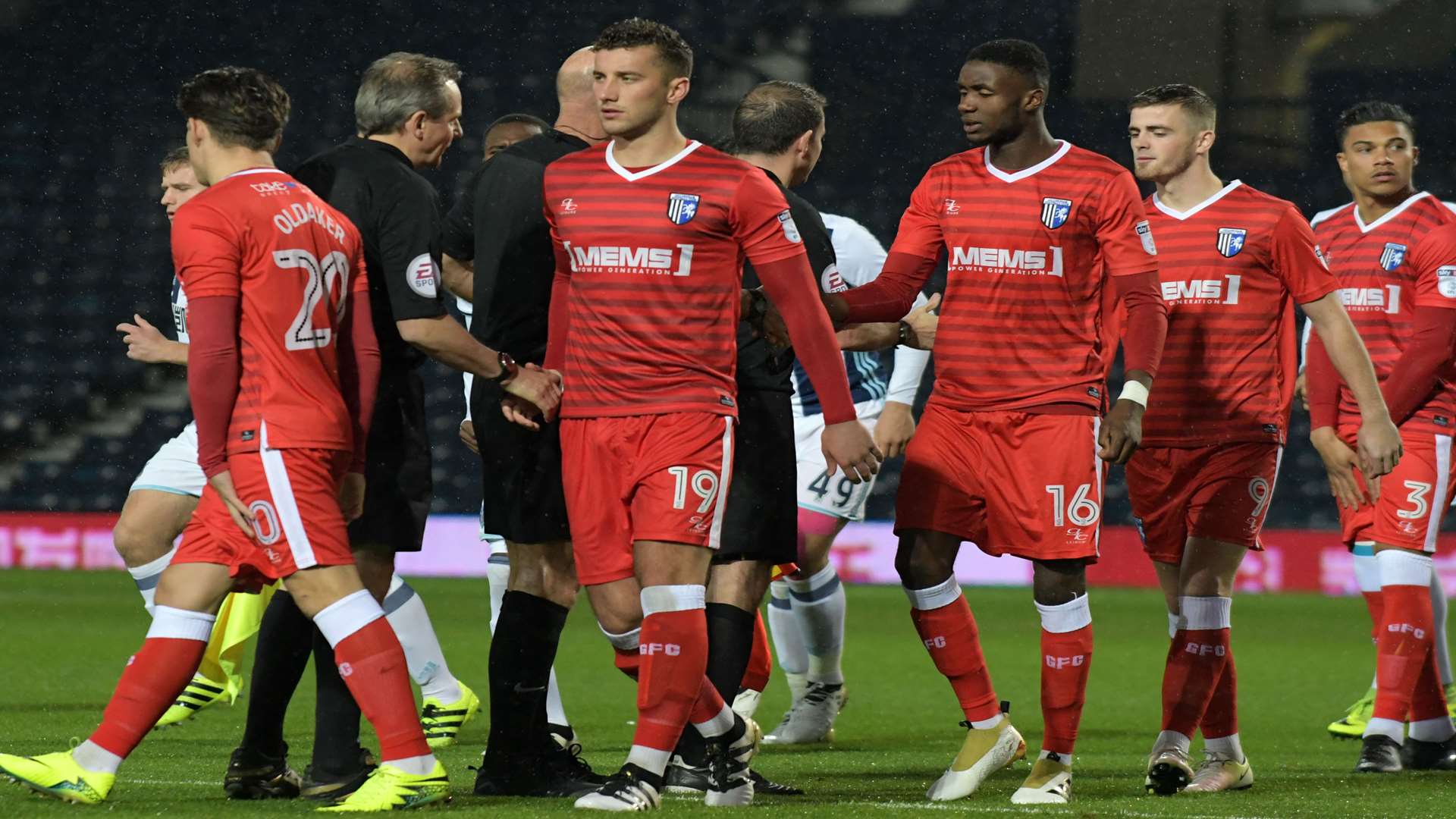 Those who did turn up saw Baily Cargill (No.19) make his long-awaited Gills debut Picture: Barry Goodwin