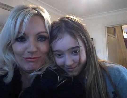 Rosie with mum Georgina