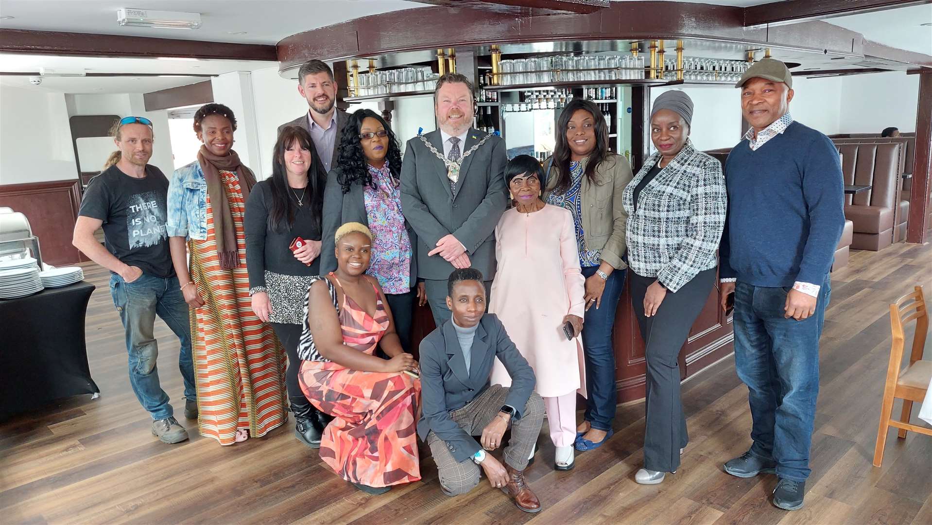 Councillors and Janet Odeyale’s family attended the grand opening of Jays Soul Food