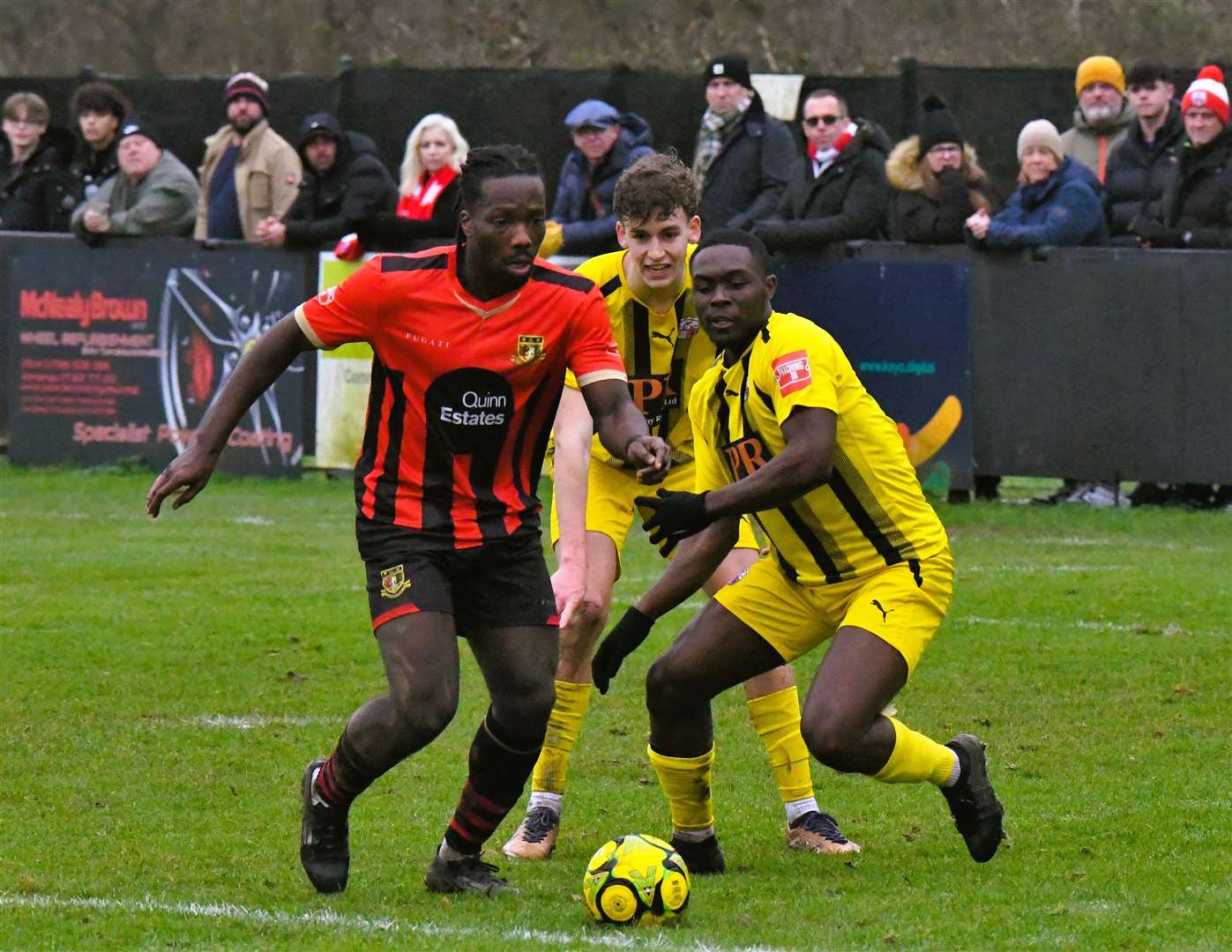 Sittingbourne were 4-0 winners over Sheppey on Boxing Day. Picture: Marc Richards