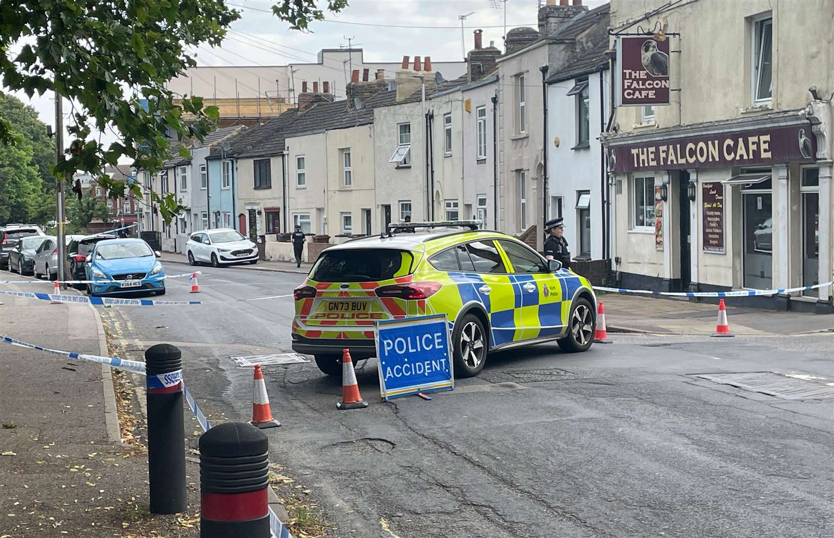 Kent Police attend the scene of an incident