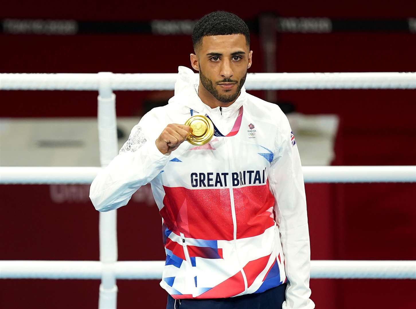 Great Britain’s Galal Yafai after winning gold (Mike Egerton/PA)