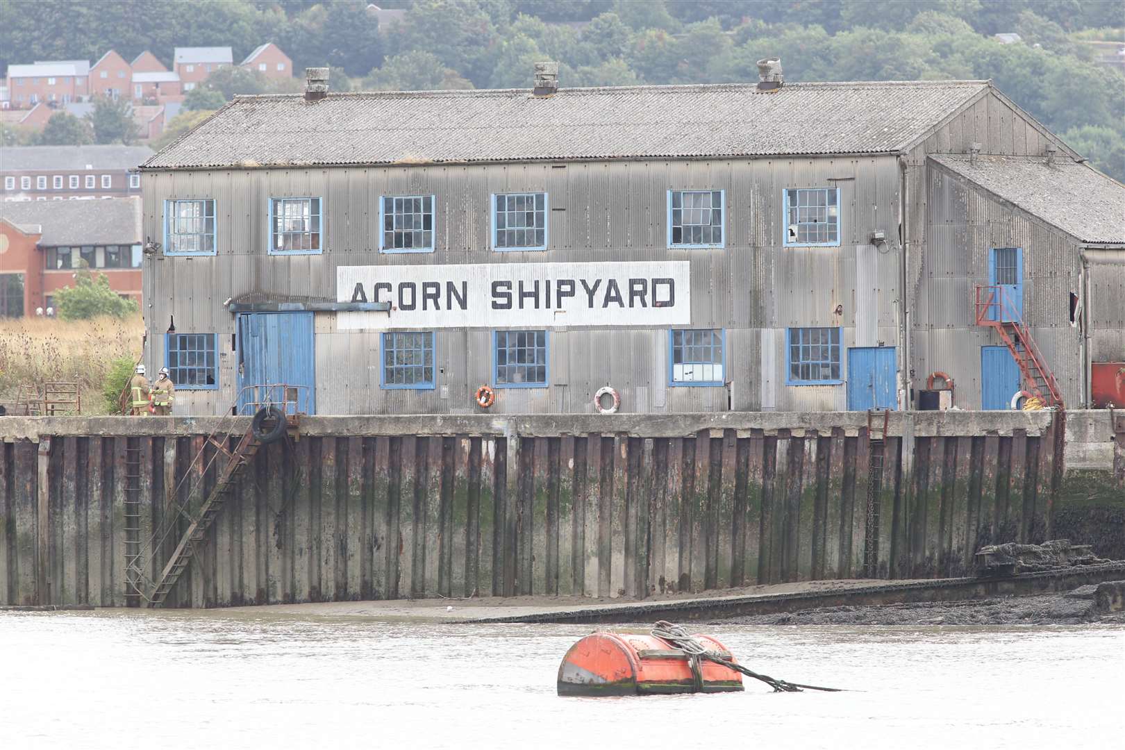 The fire broke out at the former Acorn Shipyard in Gas House Road