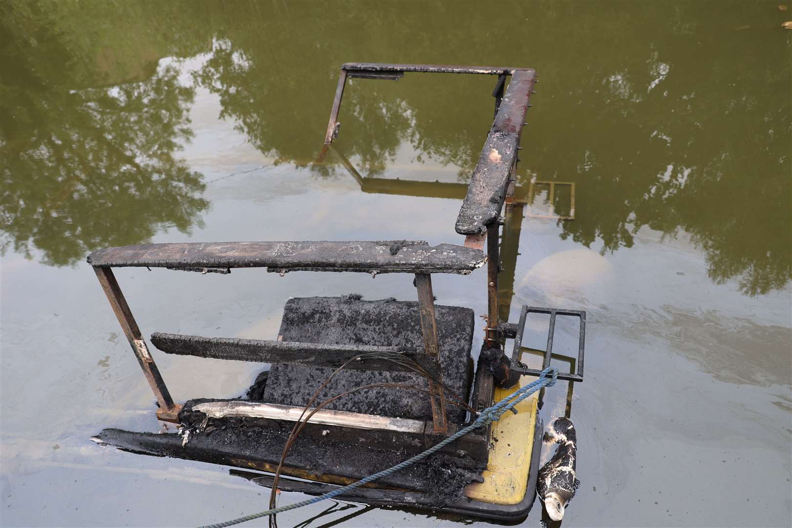 Sunken wreckage of the Grey Owl. Picture: Bernard Snell