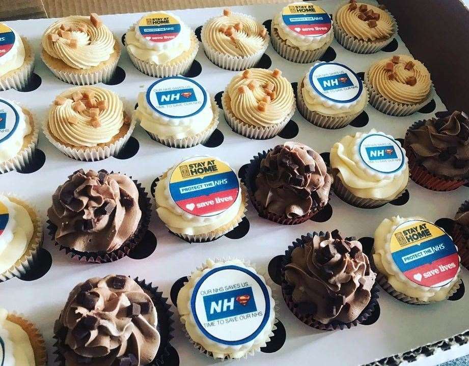 Cakes by The Cake Fairy, based in Sheerness, which were donated to NHS staff at Medway hospital's intensive care unit