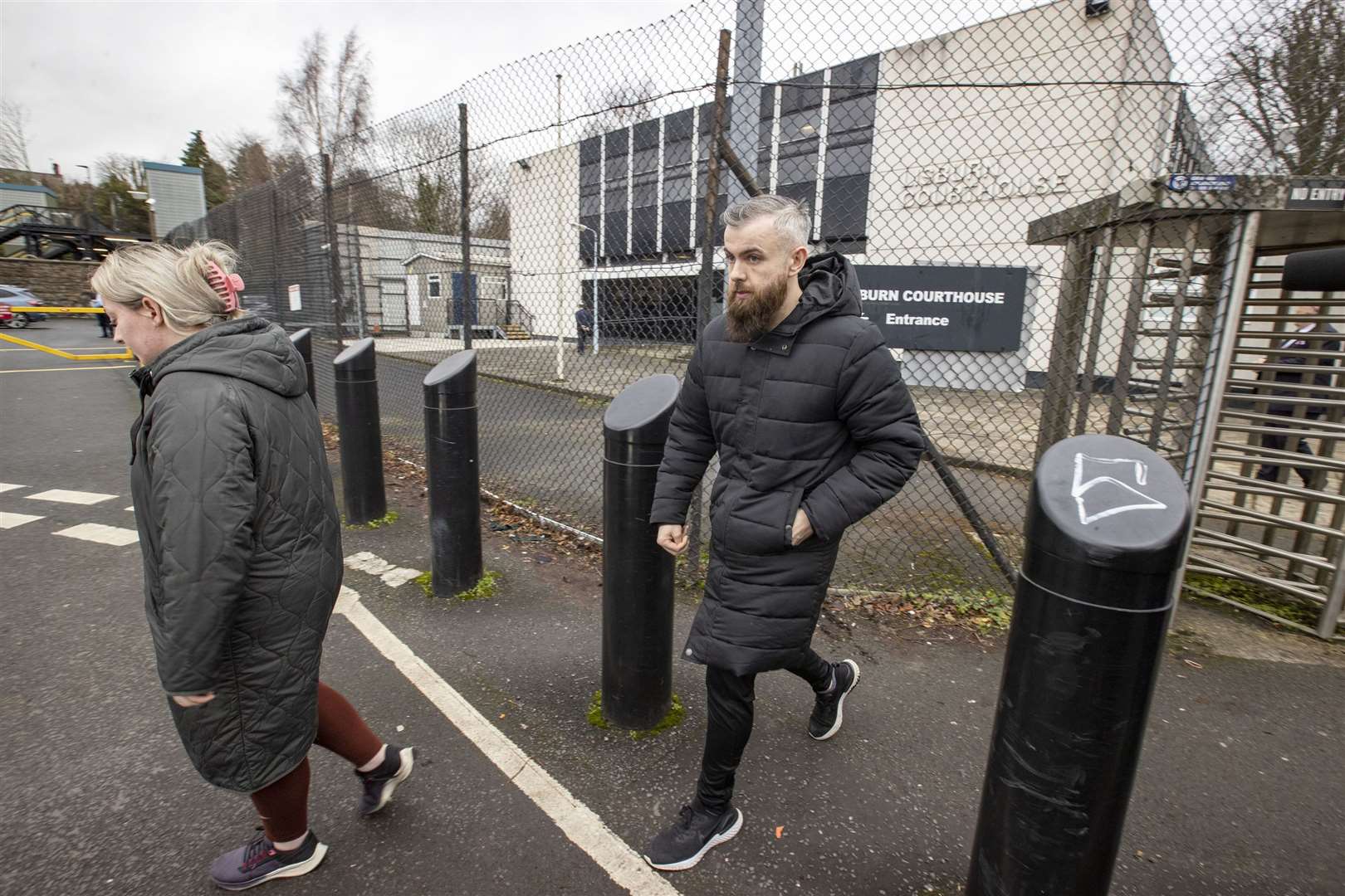 Natalie McNally’s brother Niall leaves Lisburn Courthouse after Stephen McCullagh, 32, was remanded in custody (Liam McBurney/PA)