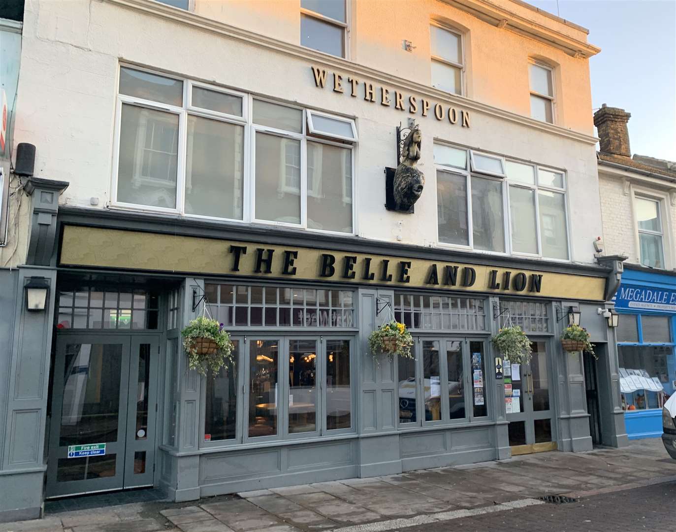 The Belle and Lion Wetherspoon pub in Sheerness High Street