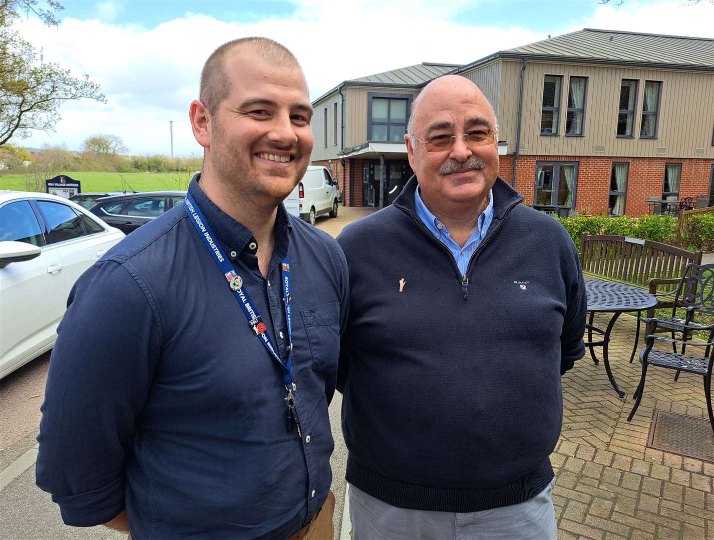 Rick Lacchin and Sam Lacchin visited the home to see their relative