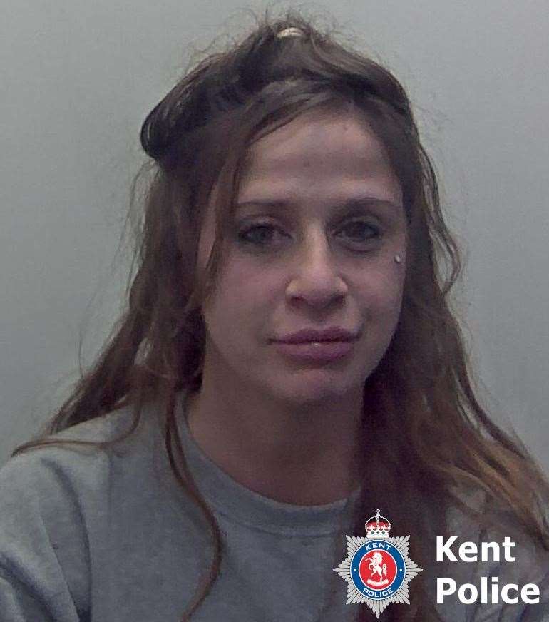 Abbie Lucas was jailed for stabbing a young man in the back with kitchen scissors at her Whitstable home. Picture: Kent Police