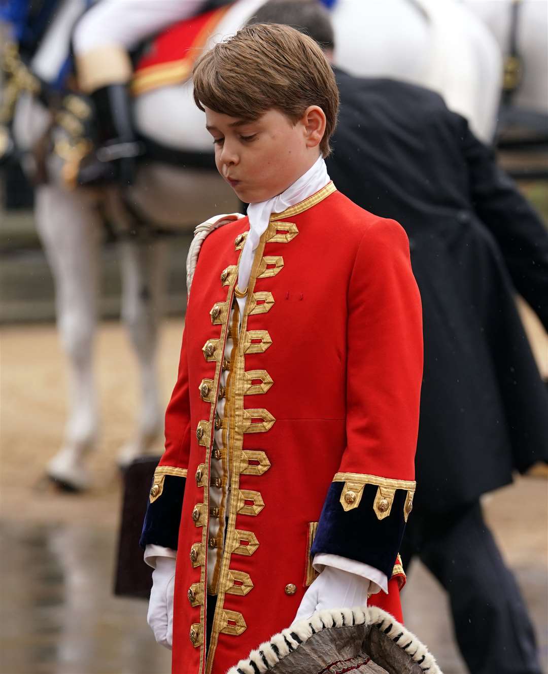 Prince George, one of four Pages of Honour (Andrew Milligan/PA)