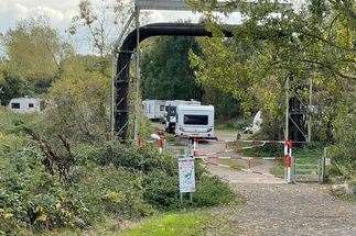 Travellers at Milton Creek Country Park