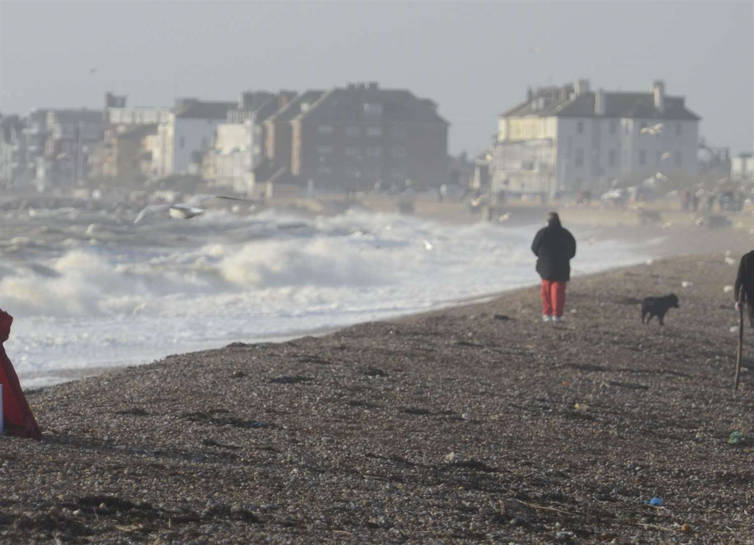 A “do not swim” warning is currently in place on Hythe beach