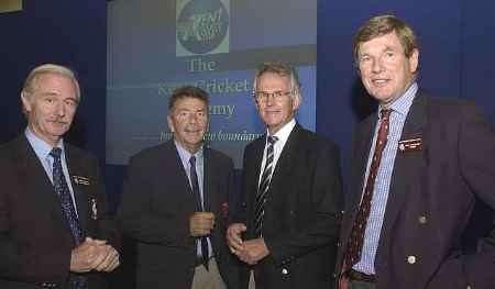 Rod Marsh, second from left, at today's launch with Kent officials Paul Millman, Ian Brayshaw and Carl Openshaw. Picture: CHRIS DAVEY