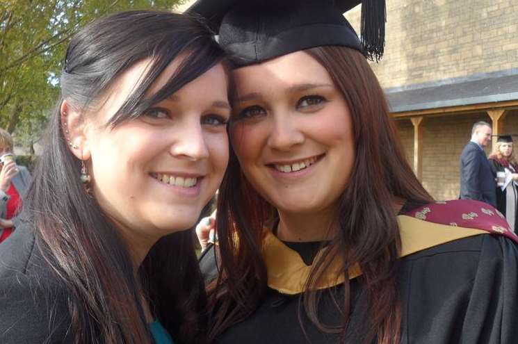 Sisters Lauren and Beth Nicklinson from Dartford