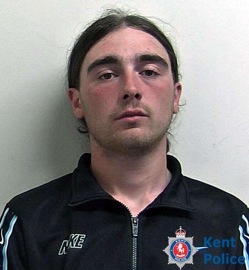 Charlie Moore is wanted for failing to comply with notification requirements. He has links to Medway in Kent and Basildon in Essex. He has been on the run for less than a week. Picture: Kent Police