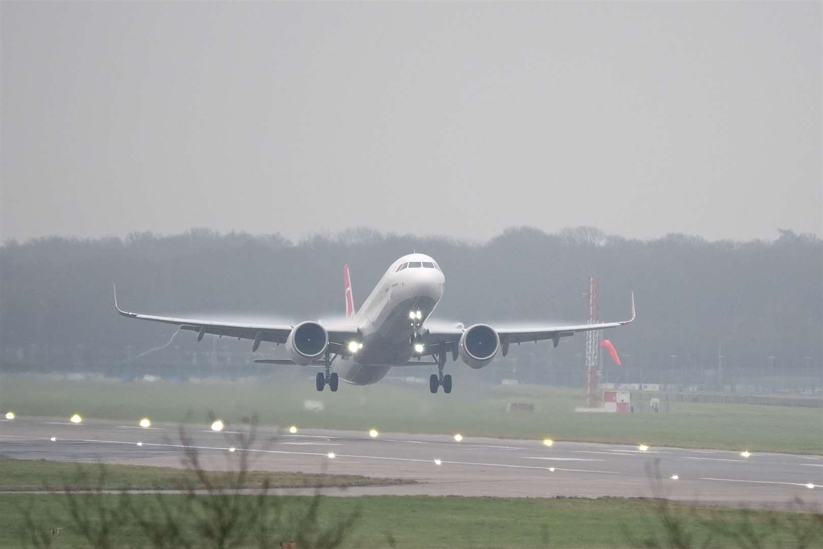 The fog caused flight delays on Friday and Saturday (Gareth Fuller/PA)