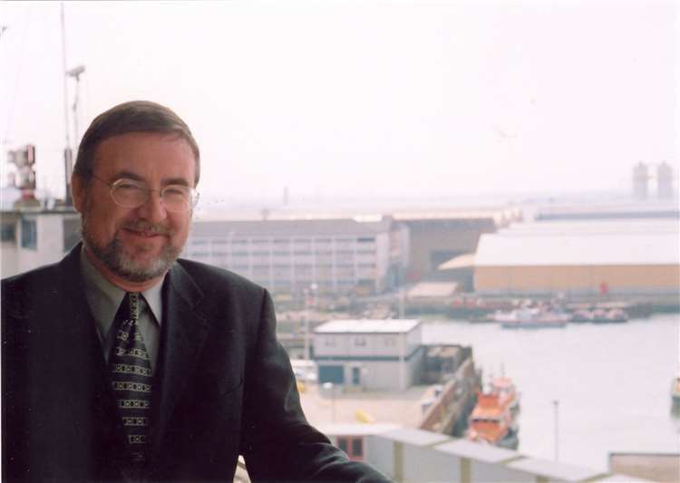 Andy Willmore, vice-chairman of Sheppey Sea Cadets, when deputy Harbour Master at Sheerness Docks