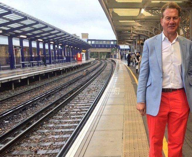 Michael Portillo at Gravesend Station. Picture: @visit_gravesend