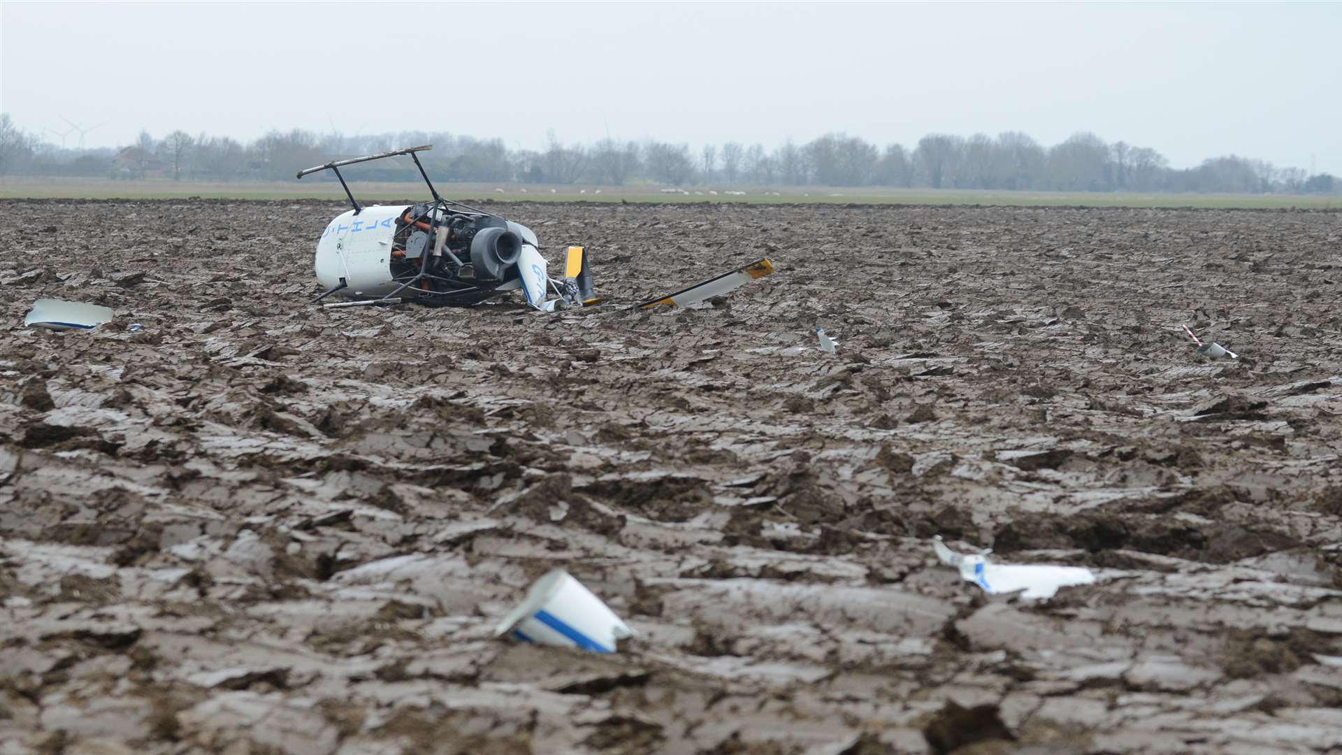 Debris from the crash site. Picture: Gary Browne