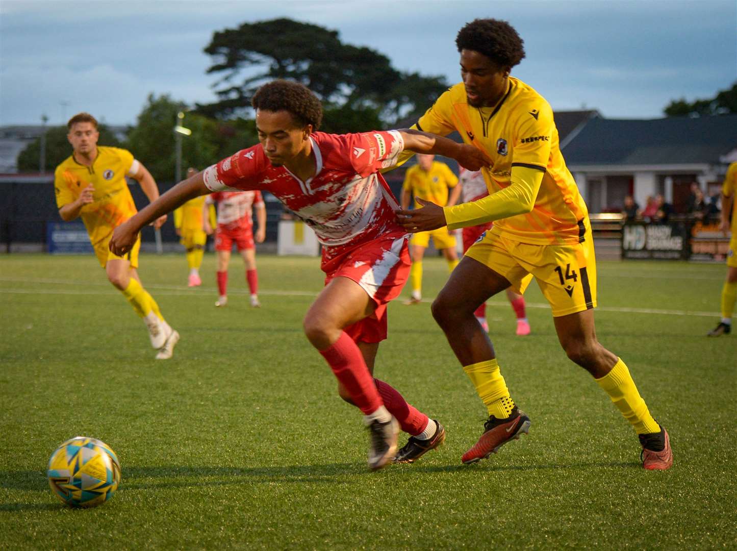 TJ Jadama in action during Ramsgate’s friendly against Bearsted. Picture: Stuart Watson