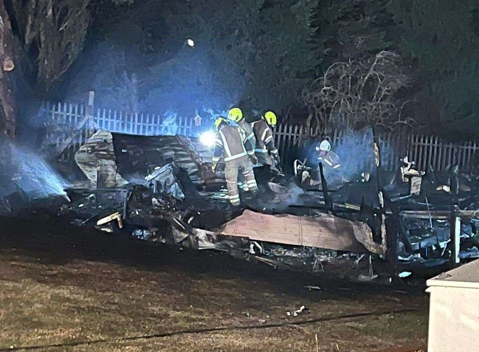 The caravan fire at Shurland Dale Holiday Park, Eastchurch