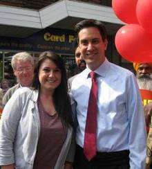 Jessica Fleig and Ed Miliband