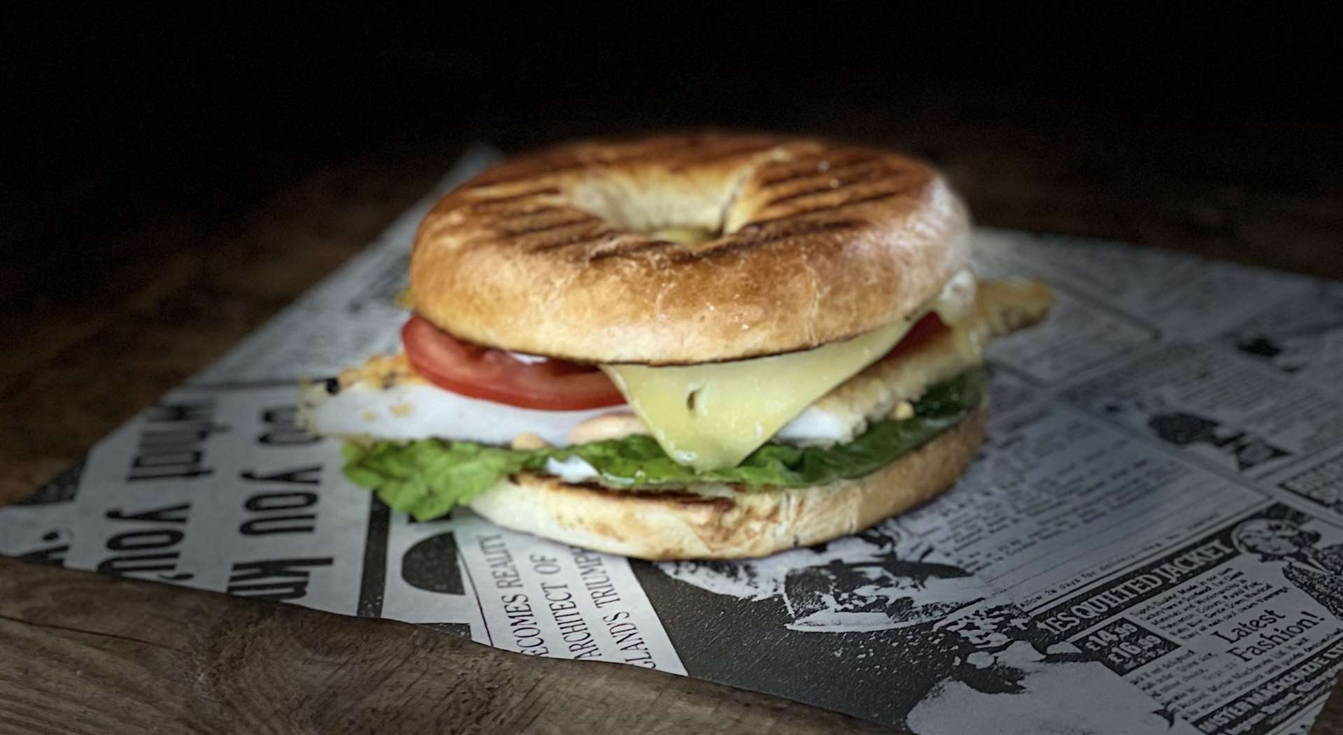 They also offer toasty bagels. Picture: Gravesend Burger Kiosk