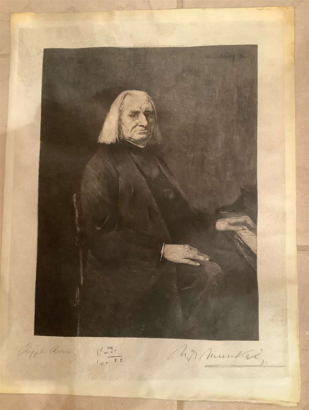 The picture shows world-famous composer Franz Liszt