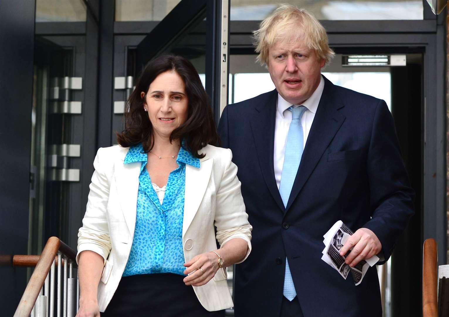 Mr Johnson with Marina Wheeler (Dominic Lipinski/PA)