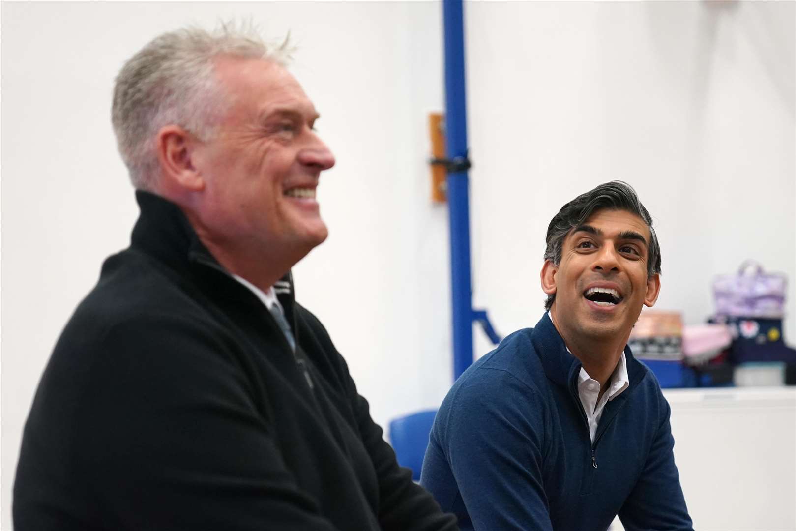 Rishi Sunak with Lee Anderson (Jacob King/PA)