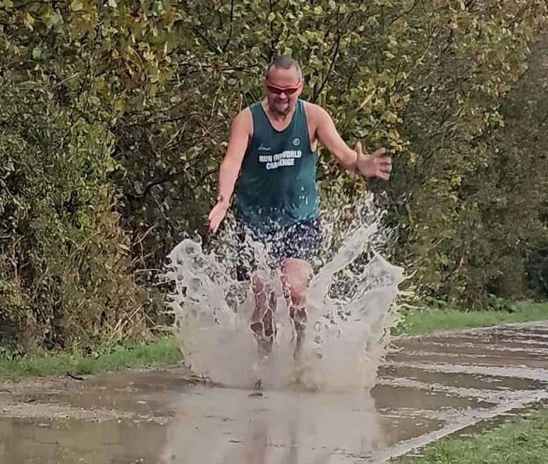 Steve has been running every day for eight years. Picture: Steve Wolfe