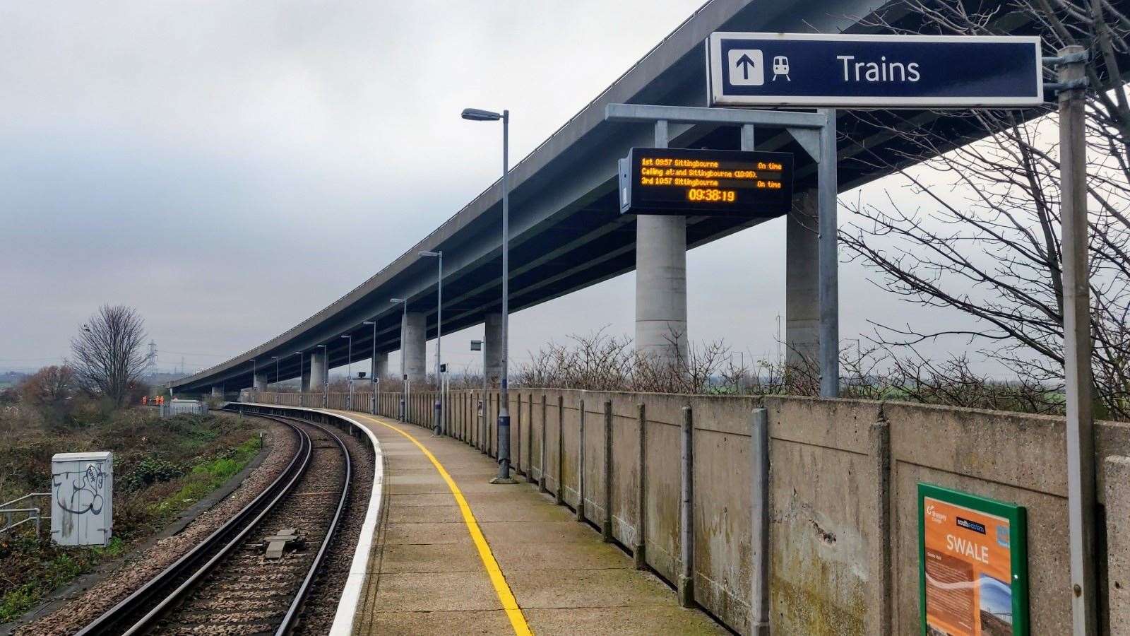 Cattell was ejected from the train at Swale Railway Station. Stock picture