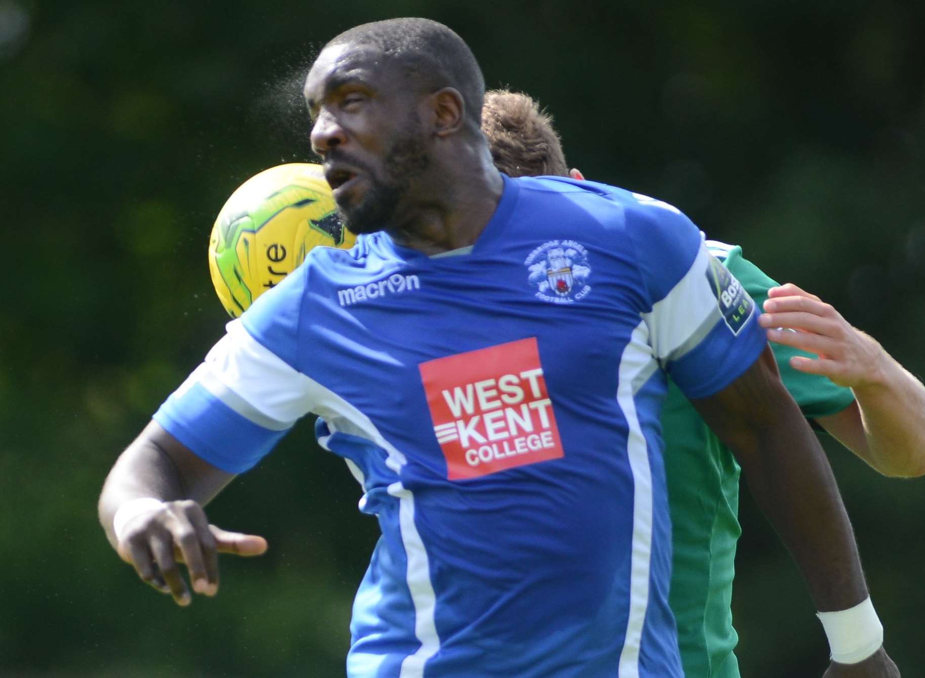 Tonbridge striker Nathan Elder Picture: Gary Browne