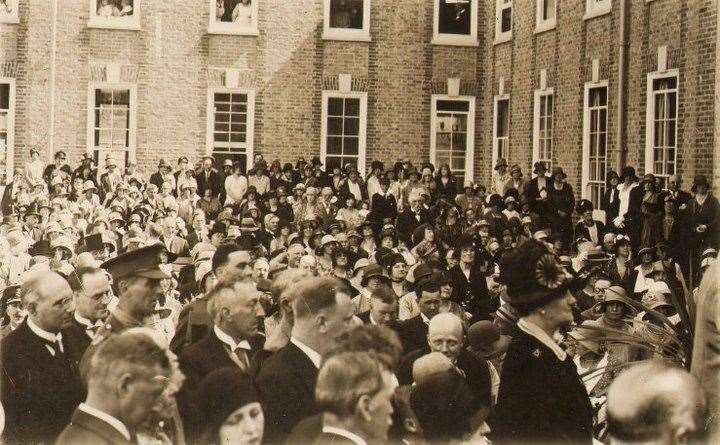 Speeches at the opening ceremony on July 3, 1930