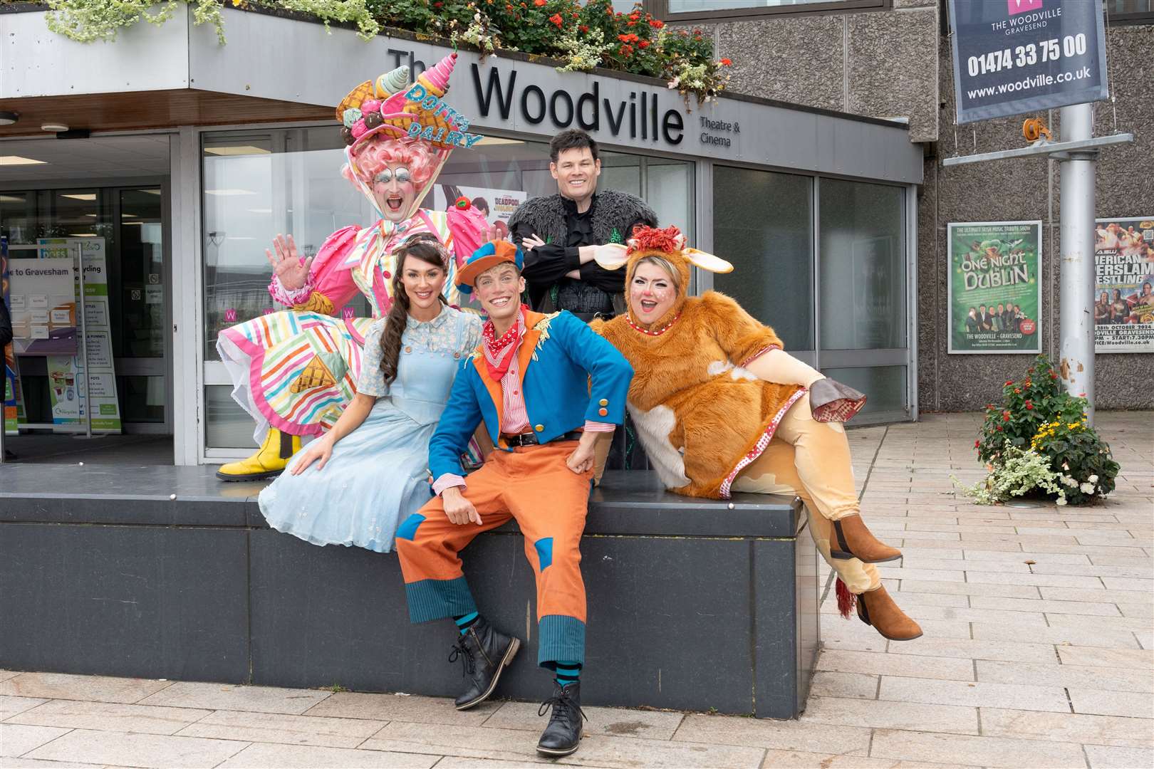 The cast of Jack and the Beanstalk at The Woodville