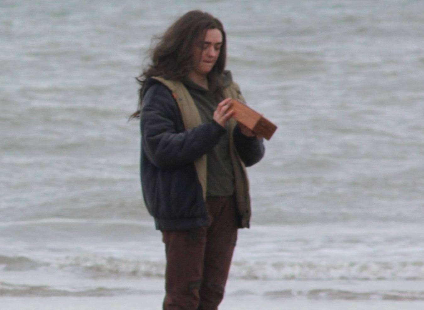 Maisie Williams was seen filming the series on Margate Main Sands last year. Picture: Roy Foord