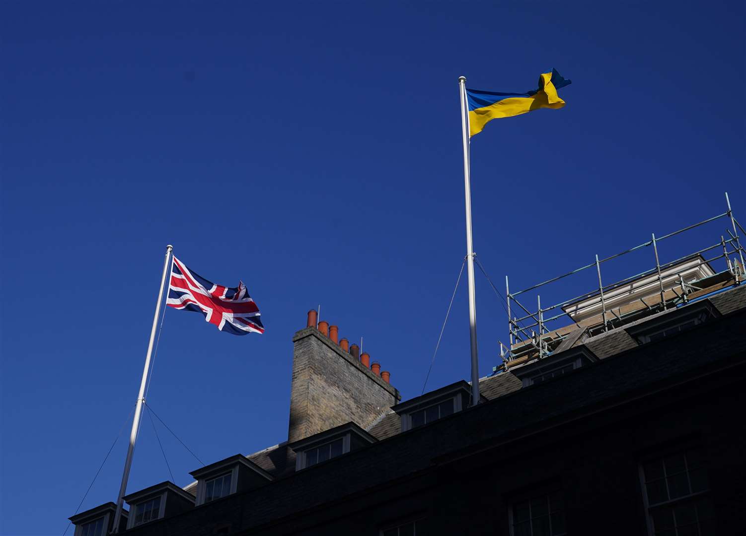 It comes as five Britons captured in Ukraine by pro-Russian forces have returned to the UK (Yui Mok/PA)