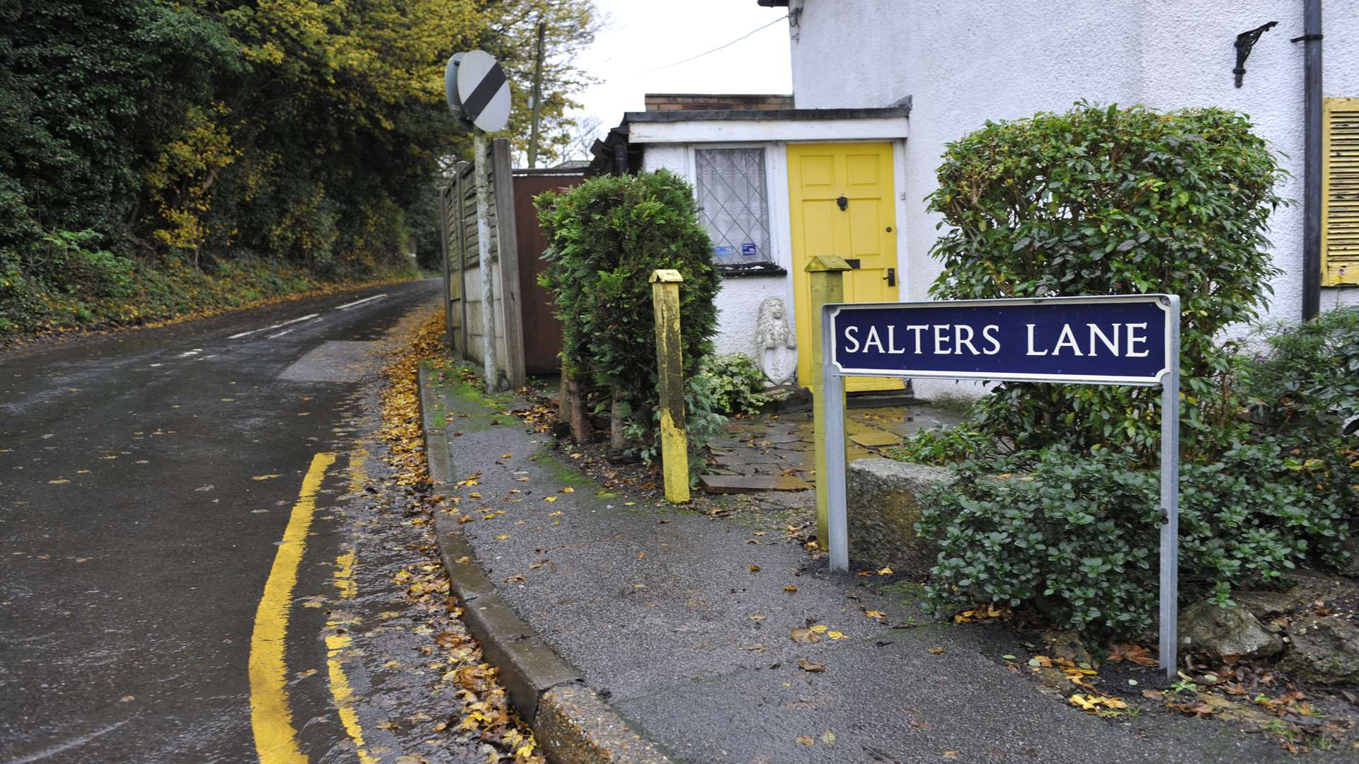 Salters Lane where the incident took place.